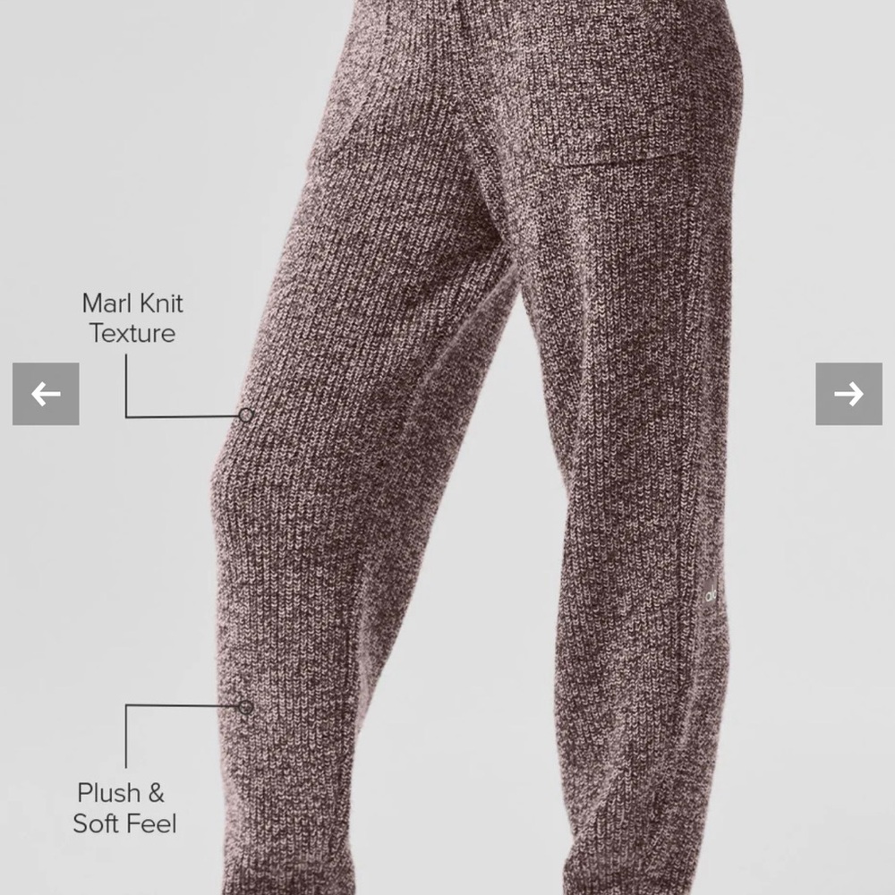 ALO Yoga Mushroom Marl Sweater Pants